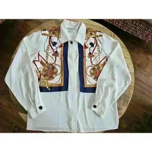 Vintage Casual Corner Women's Collared Blouse Size 8